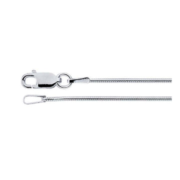 .80MM 8 Sides Snake Chain .925 Solid Sterling Silver Sizes 16 -20